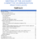Meeting of the Advisory Committee on Immunization Practices ACIP December 16 2021 summary minutes