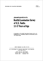 Plan and operation of a Health Examination Survey of US Youths 1217 Years of Age