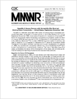 Morbidity and Mortality Weekly Report MMWR January 19 1996  Vol 45  No 2
