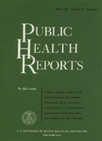 Public Health Reports  v 76 no 6 June 1961  cover