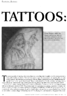 Tattoos A Photo Essay