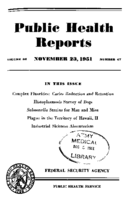 Public Health Reports  v 66 no 47  cover