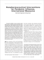Nonpharmaceutical Interventions for Pandemic Influenza International Measures