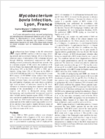 Mycobacterium bovis Infection Lyon France