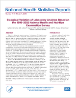 Biological variation of laboratory analytes based on the 19992002 National Health and Nutrition Examination Survey