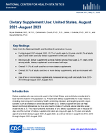 Dietary Supplement Use United States August 2021August 2023