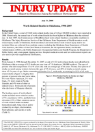WorkRelated Deaths in Oklahoma 19982007