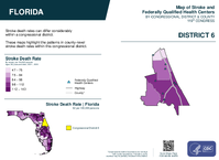 FL Congressional District 06 Stroke and Federally Qualified Health Centers Map 119th Congress