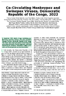 CoCirculating Monkeypox and Swinepox Viruses Democratic Republic of the Congo 2022