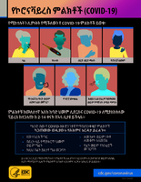 Symptoms of coronavirus COVID19  Amharic