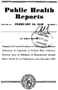 Public Health Reports  v 55 no 7  cover