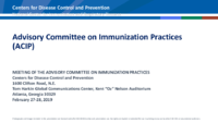 Advisory Committee on Immunization Practices ACIP February 2728 2019  welcome  introductions