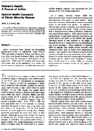 Special health concerns of ethnic minority women