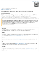 Instantnea semanal del canal de datos de virus respiratorios