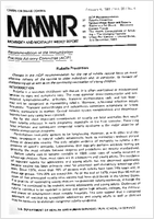 Morbidity and Mortality Weekly Report MMWR February 6 1981  Vol 30  No 4