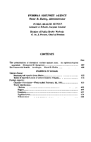 Public Health Reports  v 66 no 13  table of contents