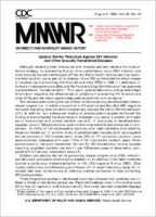 Morbidity and Mortality Weekly Report MMWR August 6 1993  Vol 42  No 30