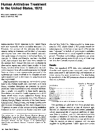 Human antirabies treatment in the United States 1972