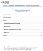 Violence Prevention Schoolbased AntiBullying Interventions