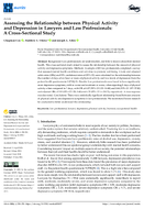 Assessing the Relationship Between Physical Activity and Depression in Lawyers and Law Professionals A CrossSectional Study