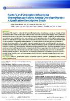 Factors and Strategies Influencing Chemotherapy Safety Among Oncology Nurses A Qualitative Descriptive Study