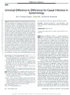 Universal DifferenceinDifferences for Causal Inference in Epidemiology