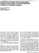 Professional Standards Review Organization Studies Length Of Stay For Cataract Extraction In District Of Columbia Hospitals