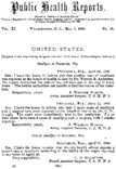 Public health reports  v 11 no 18 May 1 1896