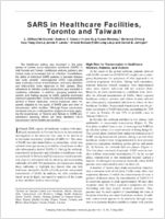 SARS in Healthcare Facilities Toronto and Taiwan
