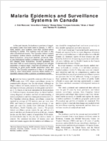 Malaria Epidemics and Surveillance Systems in Canada