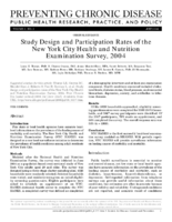 Study Design and Participation Rates of the New York City Health and Nutrition Examination Survey 2004