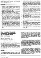 Blue Thursday Homicide and suicide among urban 1524yearold black male Americans