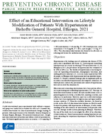 Effect of an Educational Intervention on Lifestyle Modification of Patients With Hypertension at Bishoftu General Hospital Ethiopia 2021