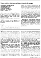 Where And How Adolescents Obtain Alcoholic Beverages