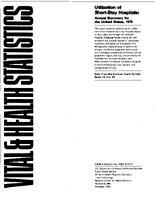 Utilization of ShortStay Hospitals Annual Summary for the United States 1979