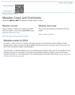 Measles Cases and Outbreaks
