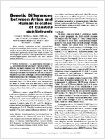 Genetic Differences between Avian and Human Isolates of Candida dubliniensis
