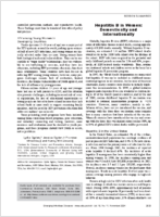 Hepatitis B in Women Domestically and Internationally1