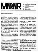 MMWR Morbidity and Mortality Weekly Report August 27 1976  Vol 25  No 33