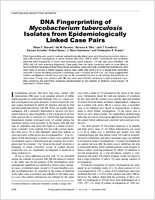 DNA Fingerprinting of Mycobacterium tuberculosis Isolates from Epidemiologically Linked Case Pairs