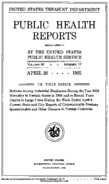 Public Health Reports  v 50 no 17  cover