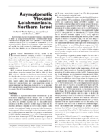 Asymptomatic Visceral Leishmaniasis Northern Israel