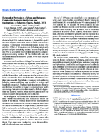 Outbreak of Pertussis in a School and Religious Community Averse to Health Care and Vaccinations  Columbia County Florida 2013