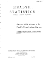 Plan and initial program of the Health Examination Survey May 1962