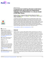 Computational ModelingDirected Combination Treatment with Etanercept and Mifepristone Mitigates Neuroinflammation in a Mouse Model of Gulf War Illness