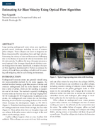 Estimating Air Blast Velocity Using Optical Flow Algorithm