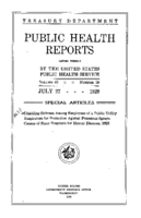 Public Health Reports  v 43 no 30  cover