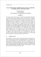 Coal Mine Safety Achievements in the USA and the Contribution of NIOSH Research