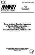 State and SexSpecific Prevalence of Selected Characteristics  Behavioral Risk Factor Surveillance System 1996 and 1997