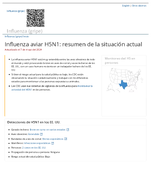 Influenza aviar H5N1  resumen de la situacin actual